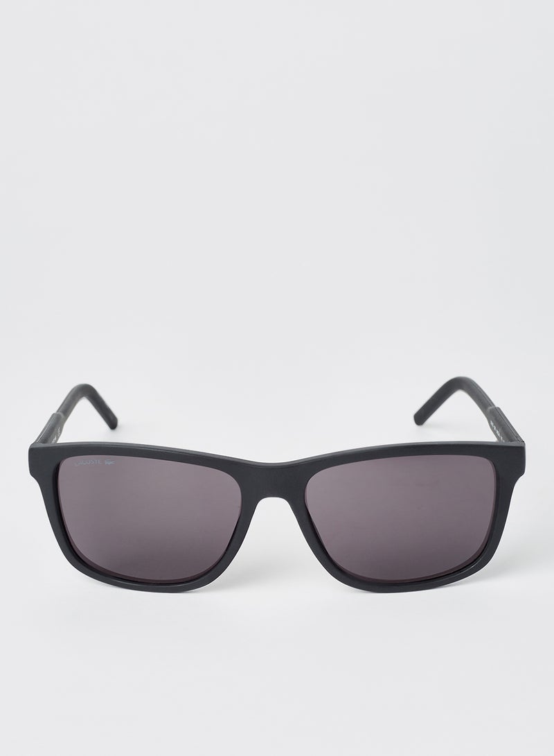 Full Rimmed Modified Rectangular Frame Sunglasses - Lens Size: 56 mm