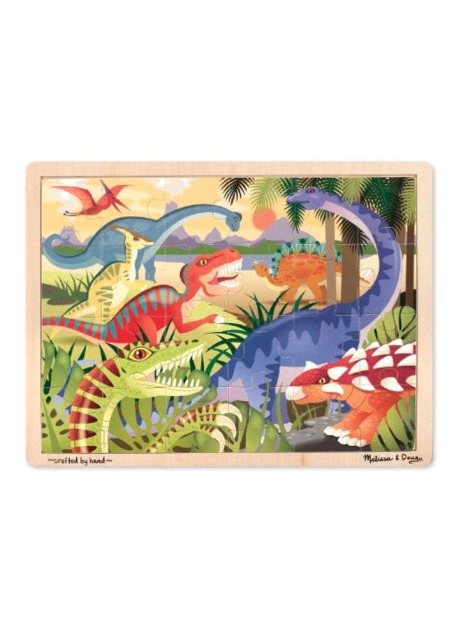 24-Piece Dinosaurs Jigsaw Puzzle Set 15.7 x 11.7inch