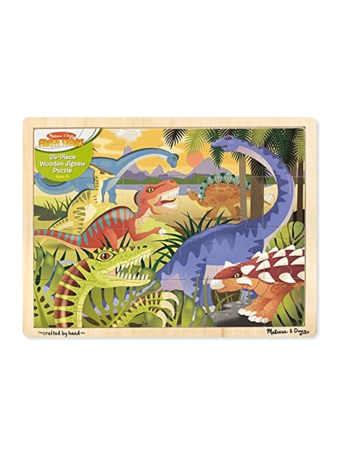 24-Piece Dinosaurs Jigsaw Puzzle Set 15.7 x 11.7inch