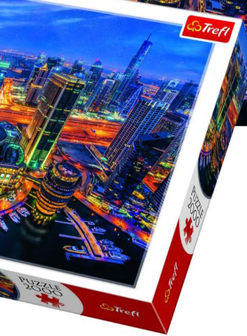 2000-Piece Lights Of Dubai Jigsaw Cardboard Puzzle 96 x 68centimeter