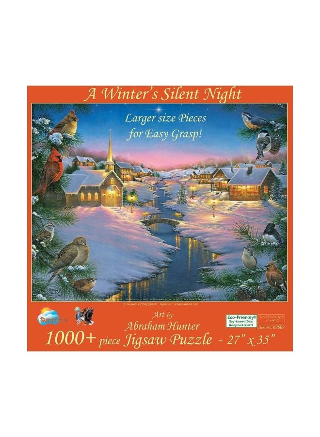 1000-Piece A Winter's Silent Night Jigsaw Puzzle 69609