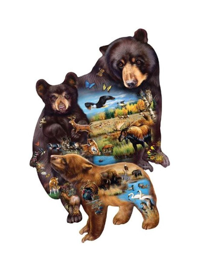 1000-Piece Bear Family Adventure Jigsaw Puzzle 95732