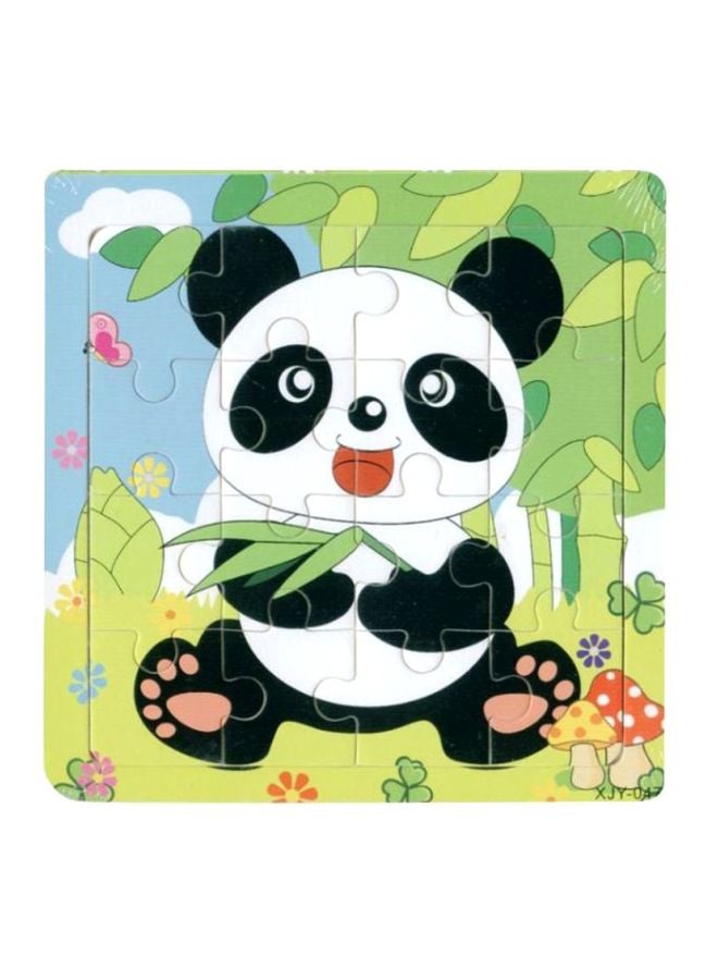 16-Piece Wooden Jigsaw Puzzle 16x16cm