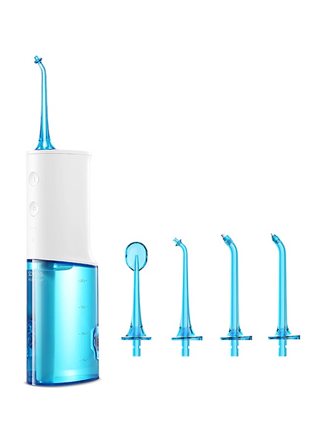 W3 Oral Irrigator Portable Water Dental Flosser White/Blue