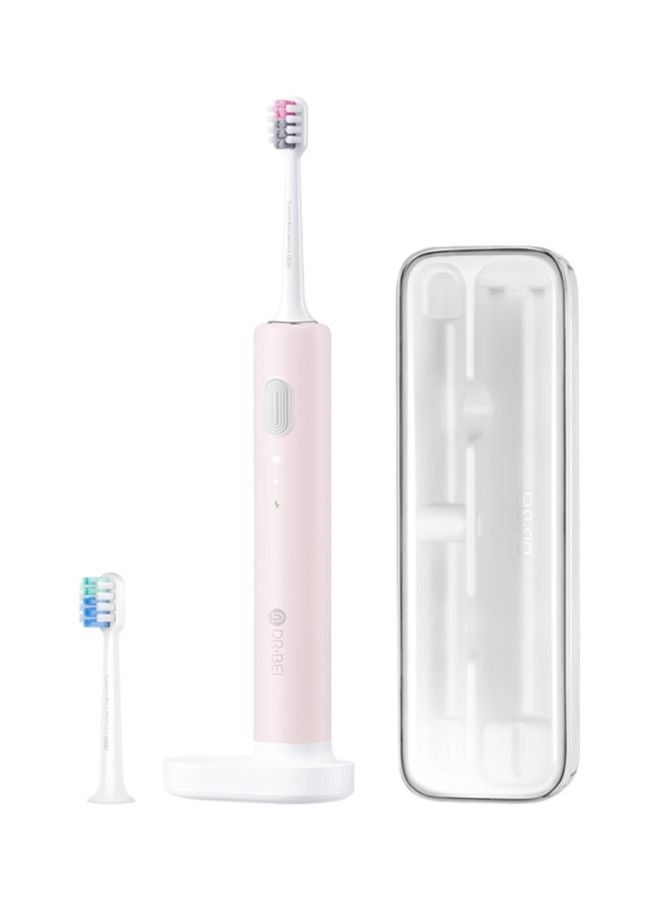 Doctor Bei Sonic Electric Toothbrush Set Pink/White