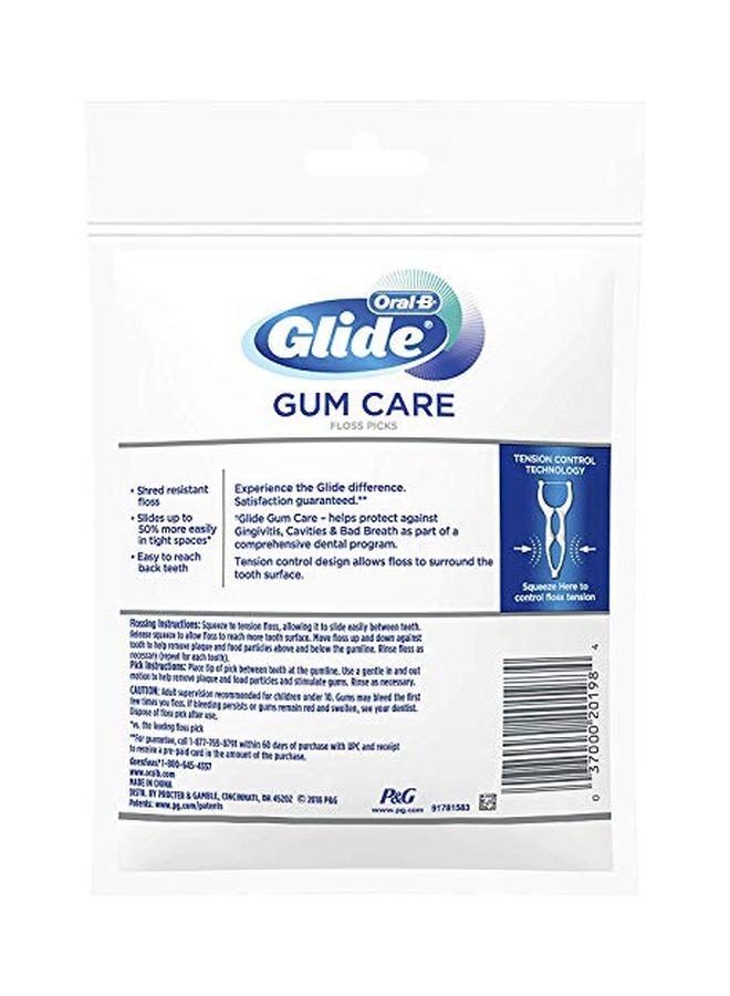 8-Piece Glide Gum Care Floss Pick Set White