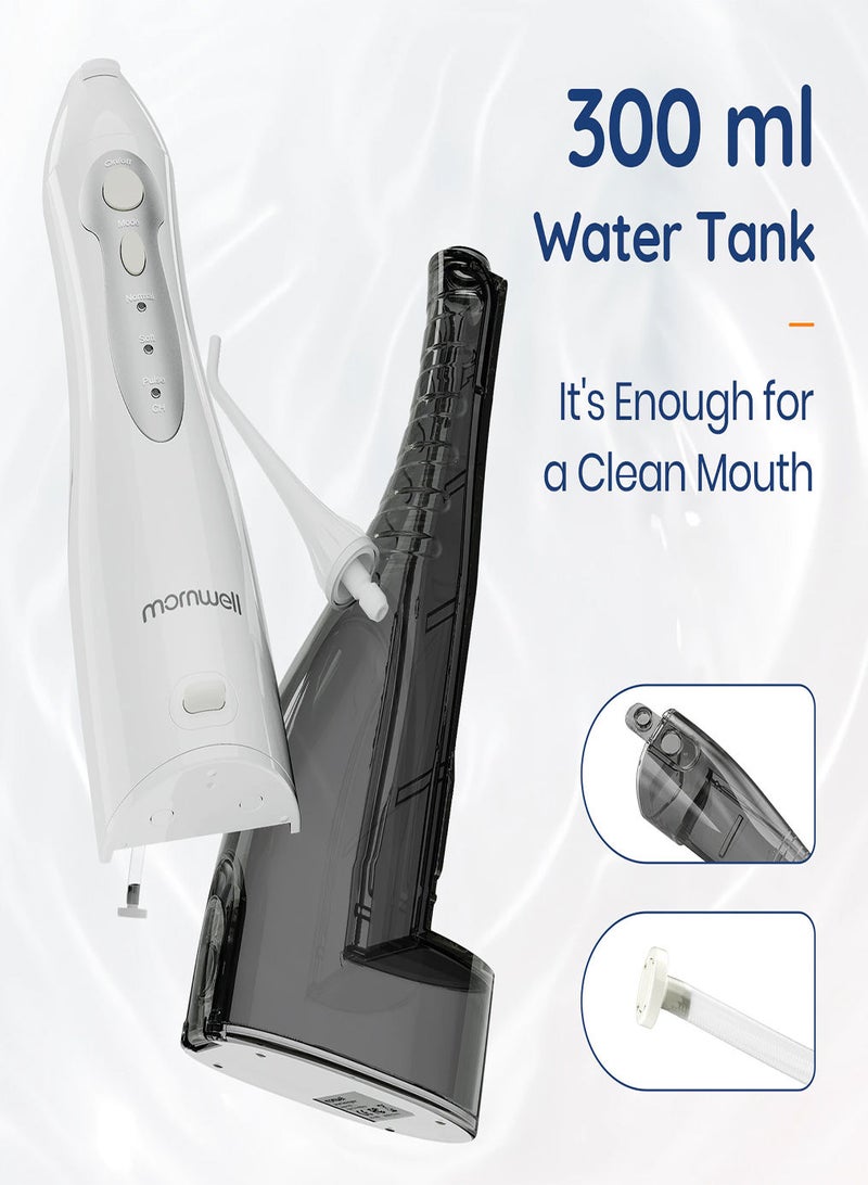 Oral Irrigator USB Rechargeable Water Flosser Portable Dental Water Jet 300ML Water Tank Waterproof Teeth Cleaner Plus Travel Bag