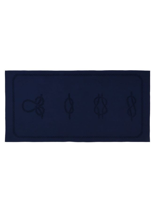 Sailor Knot Design 100% Turkish Cotton Beach Towel Navy Blue 70x140cms