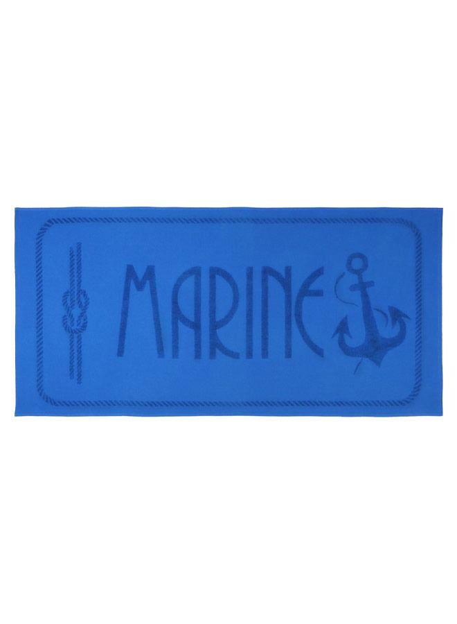 Anchor Design 100% Turkish Cotton Beach Towel Blue 70x140cms