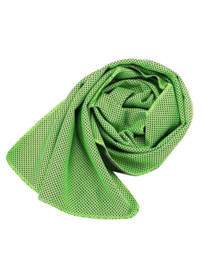 Polka Dot Pattern Hand Towel Green/Black 88 x 33cm