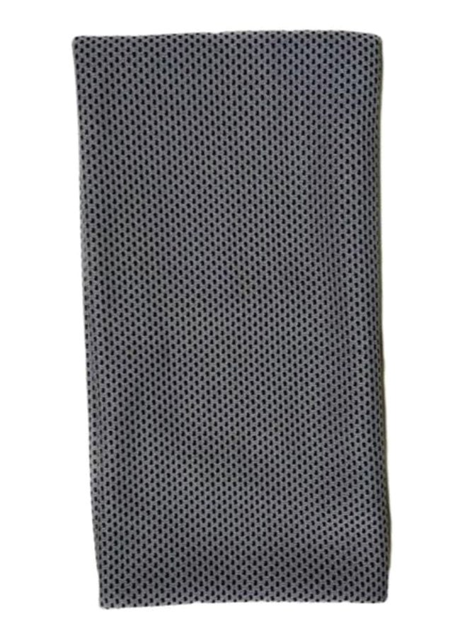 Polka Dot Pattern Hand Towel Dark Grey/Black 88 x 33cm