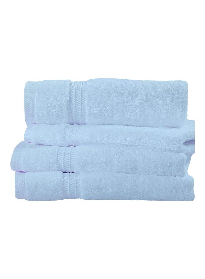 Bliss Casa 4-Piece Hand Towels, 100% Combed Cotton 550 GSM Superior Quality, Quick Dry Highly Absorbent Thick Soft Hotel Towles for Bath And Spa Bathroom Hand Towel Set Light Blue 40x70cm Light Blue 40x70cm