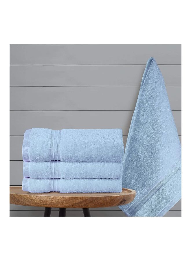 Bliss Casa 4-Piece Hand Towels, 100% Combed Cotton 550 GSM Superior Quality, Quick Dry Highly Absorbent Thick Soft Hotel Towles for Bath And Spa Bathroom Hand Towel Set Light Blue 40x70cm Light Blue 40x70cm