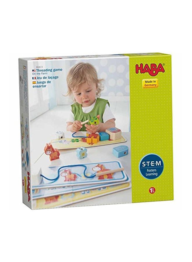 10-Piece Lacing Figures With On The Farm Threading Game And Templates 302613