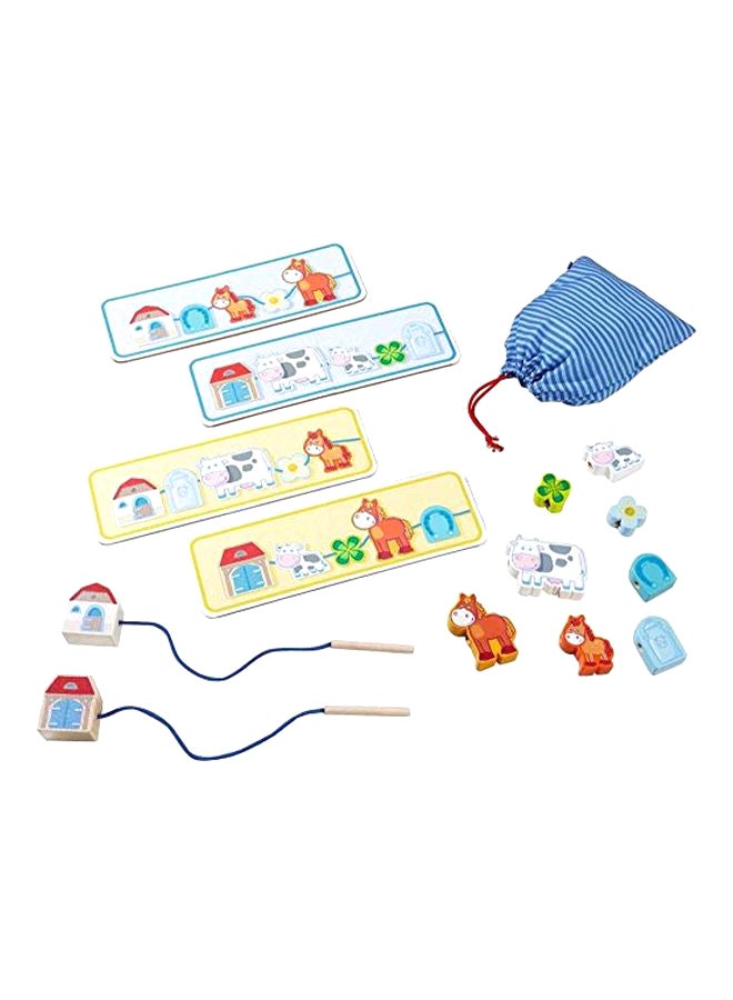 10-Piece Lacing Figures With On The Farm Threading Game And Templates 302613