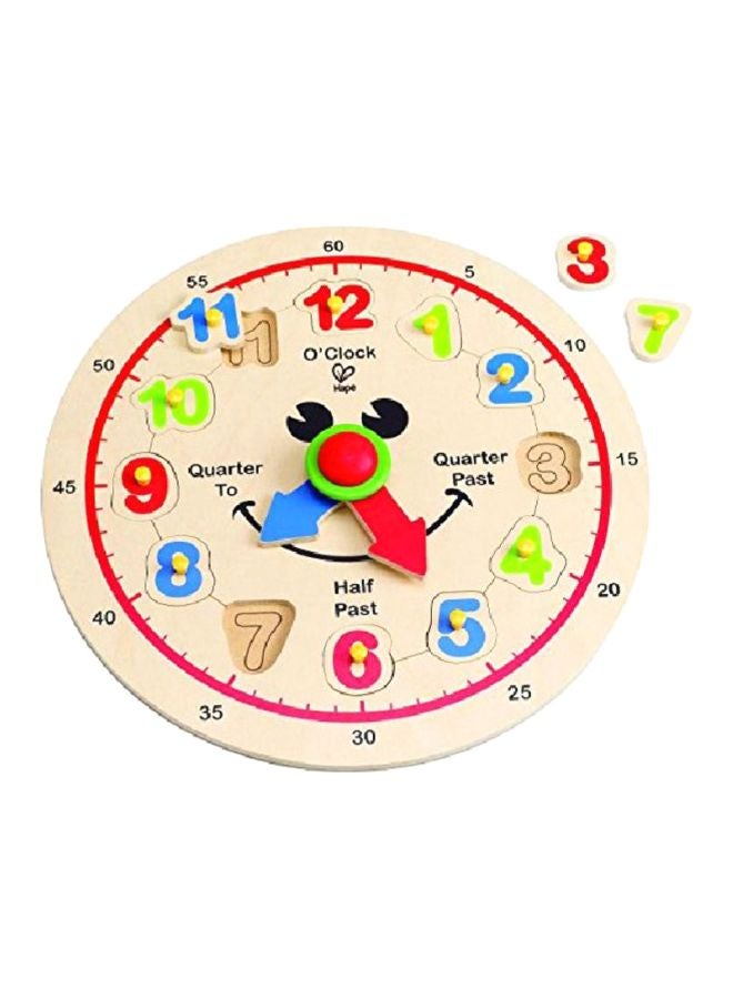 Wooden Time Learning Puzzle E1600