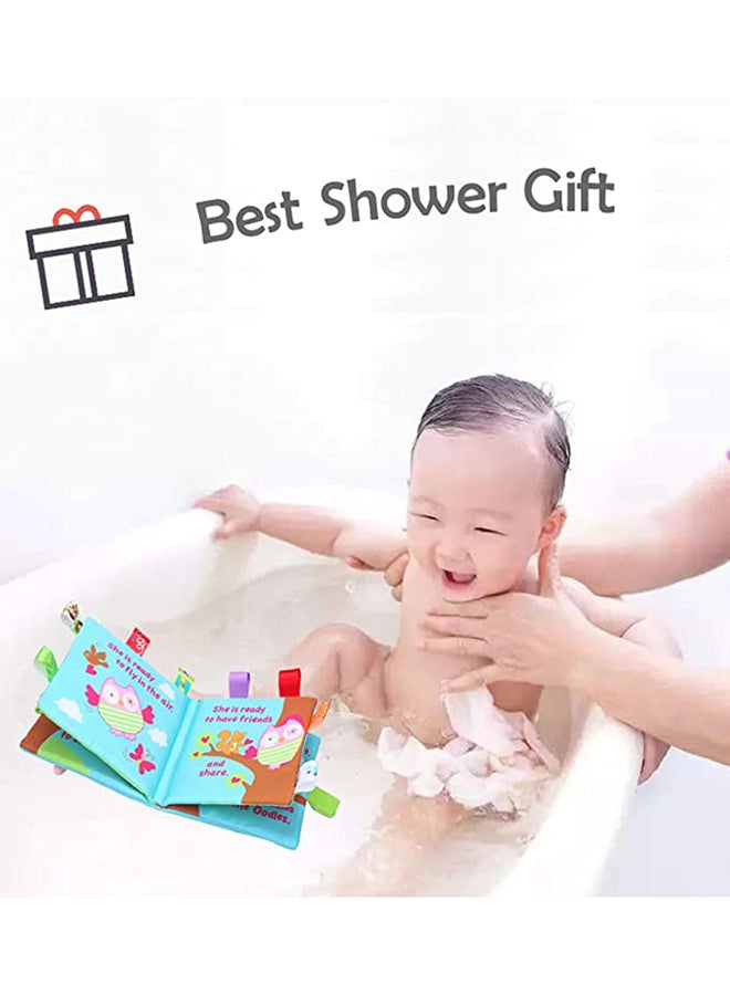 Silent Baby Activity Educational Cloth Book For Infants Toddlers Multicolour 7.09x7.8x1.42inch