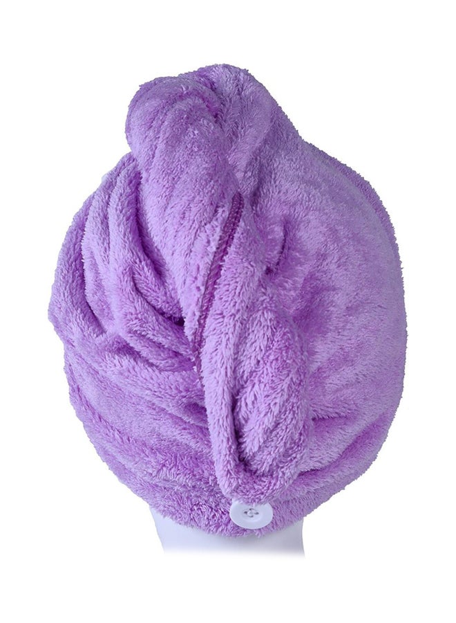 Quick Drying Hair Towel Wrap Purple