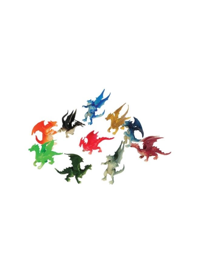 12-Piece Mini Dragon Action Figures 2inch