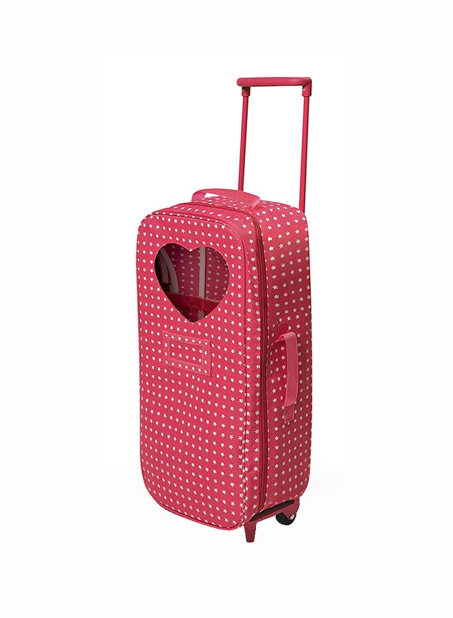 Trolley Doll Travel Case with Rocking Bed