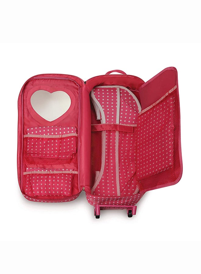 Trolley Doll Travel Case with Rocking Bed
