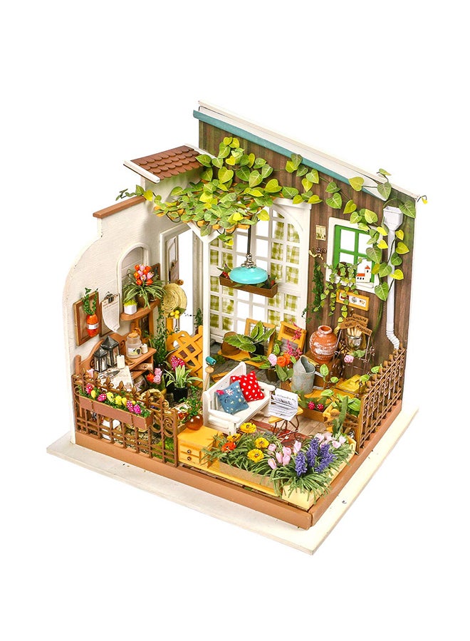 DIY Miniature Wooden Assembly Garden Fairy Dollhouse Set
