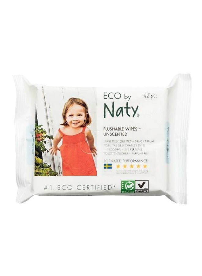 Pack Of 12 Flushable Baby Wipes, 504 Count