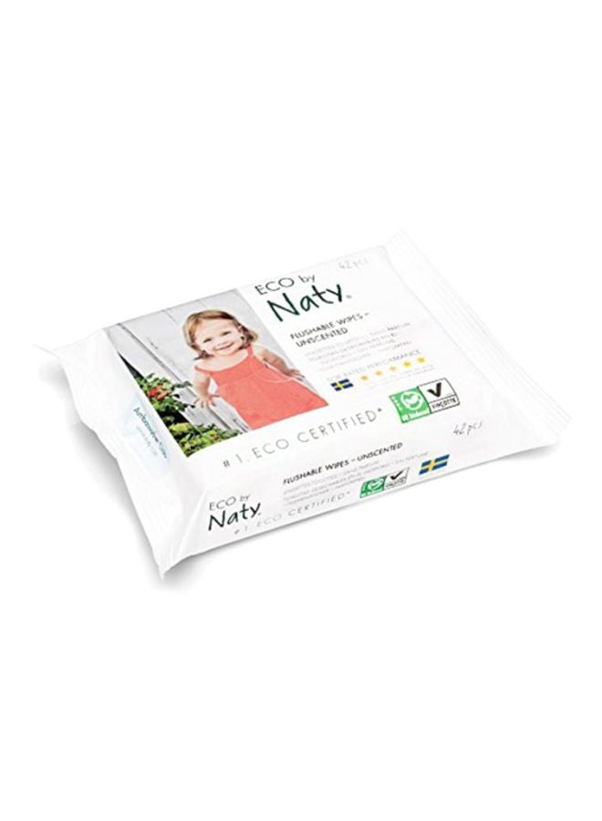 Pack Of 12 Flushable Baby Wipes, 504 Count