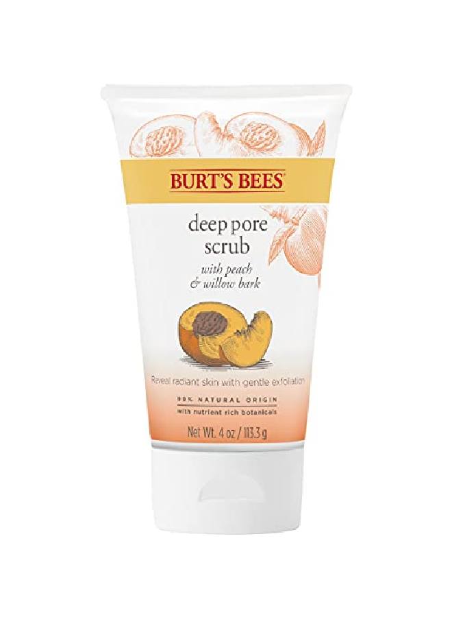 Exfoliating Face Wash Deep Pore Facial Cleanser Exfoliator With Willow Bark 4 Ounce (Pack Of 3) (Packaging May Vary)