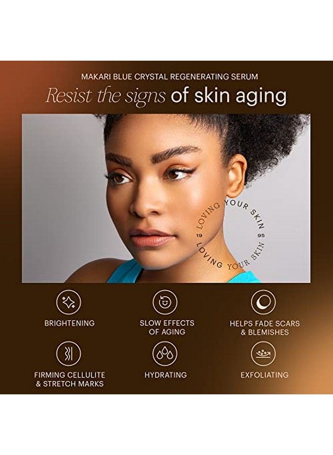 Ultimate Intense Blue Crystal Regenerating Serum 50 Ml | Antiaging Serum For Face And Body | Hydrating Skin Brightening Serum | Skin Care Product With Glutathione Collagen And Vitamin C