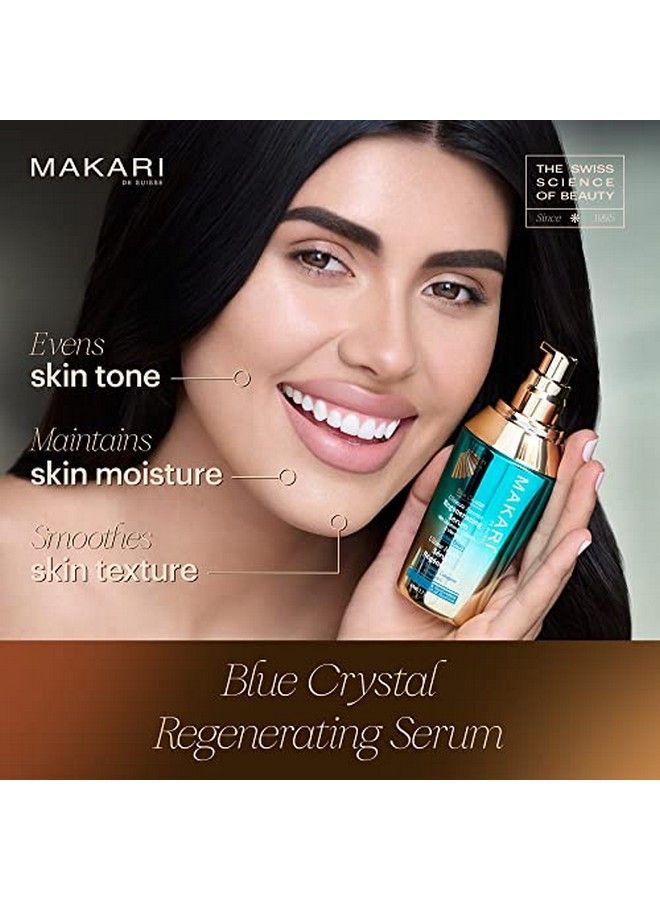 Ultimate Intense Blue Crystal Regenerating Serum 50 Ml | Antiaging Serum For Face And Body | Hydrating Skin Brightening Serum | Skin Care Product With Glutathione Collagen And Vitamin C