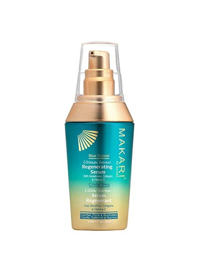Ultimate Intense Blue Crystal Regenerating Serum 50 Ml | Antiaging Serum For Face And Body | Hydrating Skin Brightening Serum | Skin Care Product With Glutathione Collagen And Vitamin C