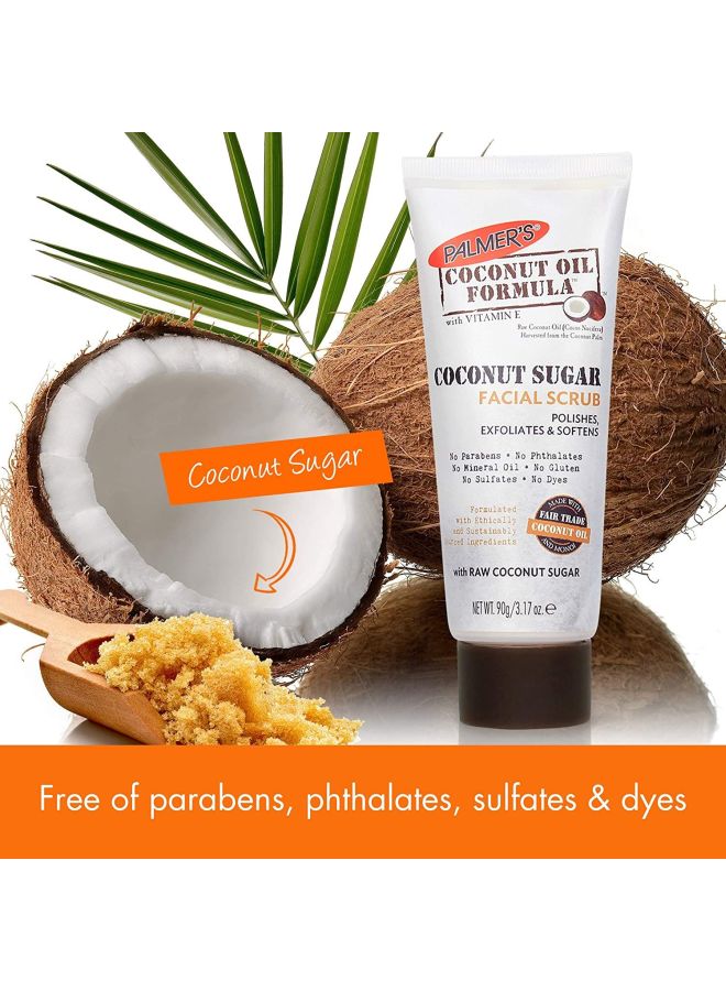 Coconut Oil Formula Sugar Facial Scrub 90grams