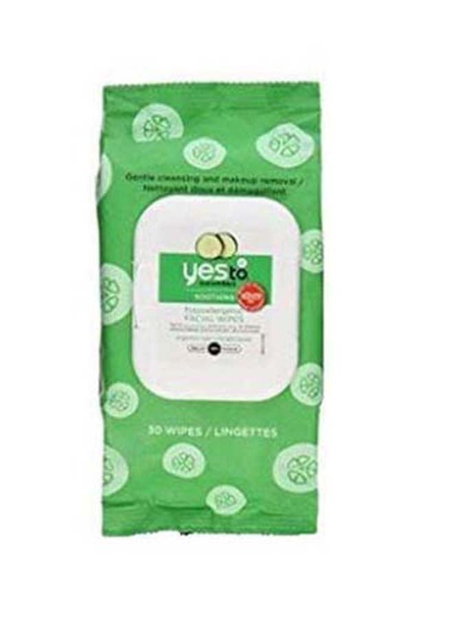 Pack Of 3 Cucumbers Soothing Hypoallergenic Facial Wipes