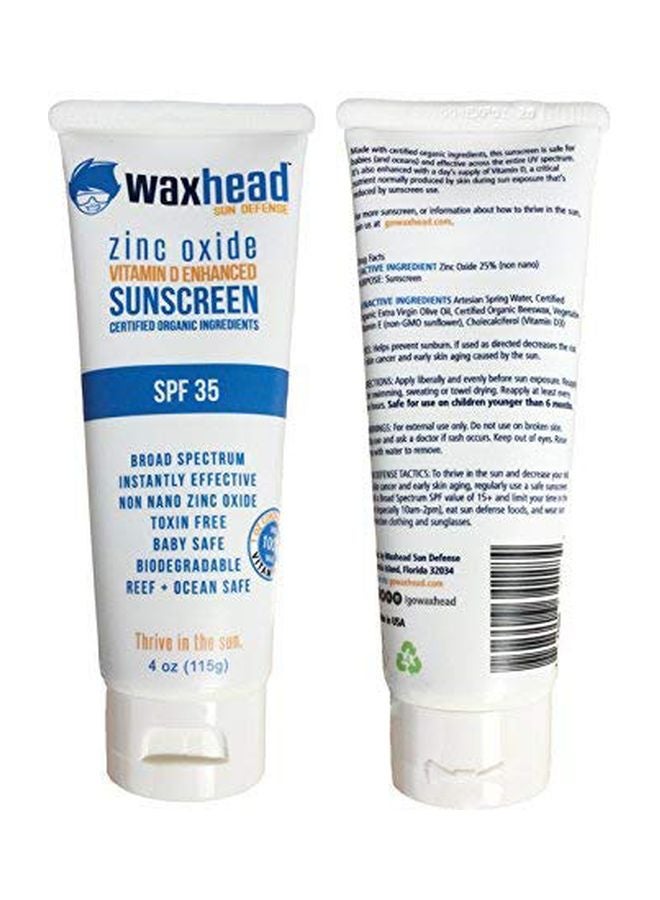 Zinc Oxide Vitamin D Enhanced Sunscreen