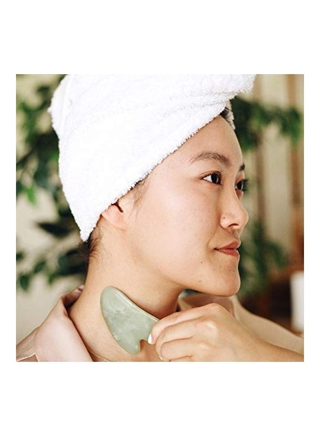 The Jade Gua Sha Facial Lifting Tool Green