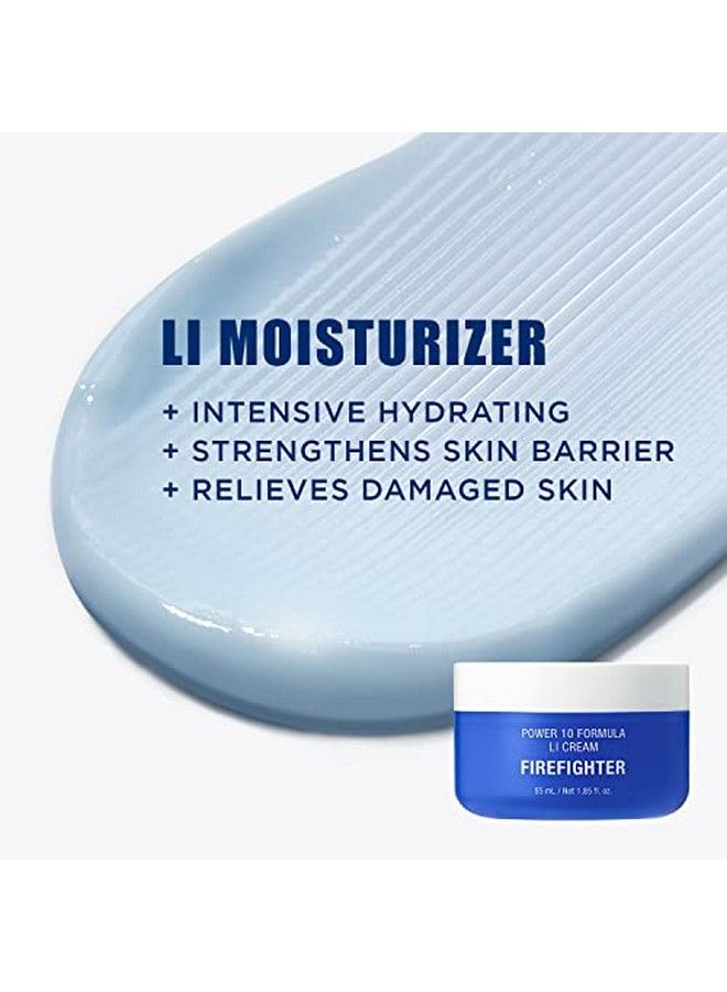 Li Calming Skincare Set Soothing Toner Pads Ampoule Serum Moisture Cream Redness & Acne Relief With Licorice Extract & Guaiazulene For Clear Skin
