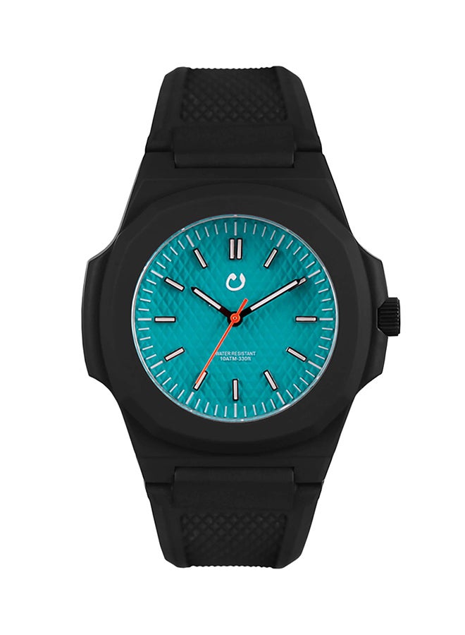 unisex Rubber Analog Wrist Watch
 SCI5 - 43 mm - Black