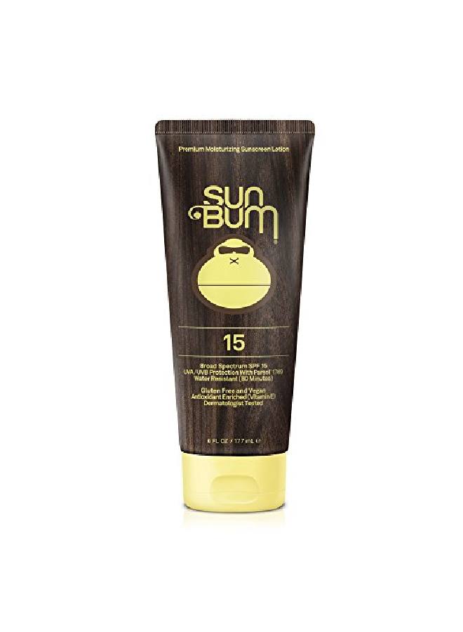 Original Moisturizing Sunscreen Lotion Spf 15 6 Oz. Tube 1 Count Broad Spectrum Uva/Uvb Protection Hypoallergenic Paraben Free Gluten Free Vegan