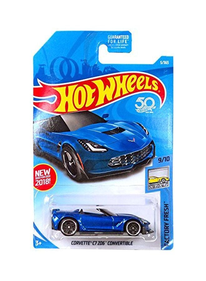 Factory Fresh Corvette C7 Z06 Convertible Car Blue