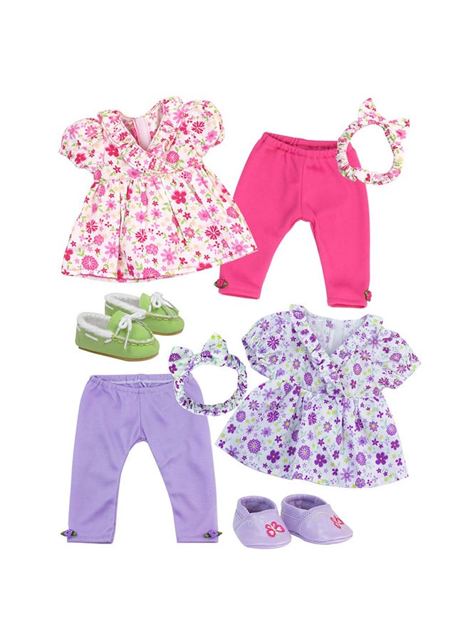 Doll Twin Set With Two Complete Outfits