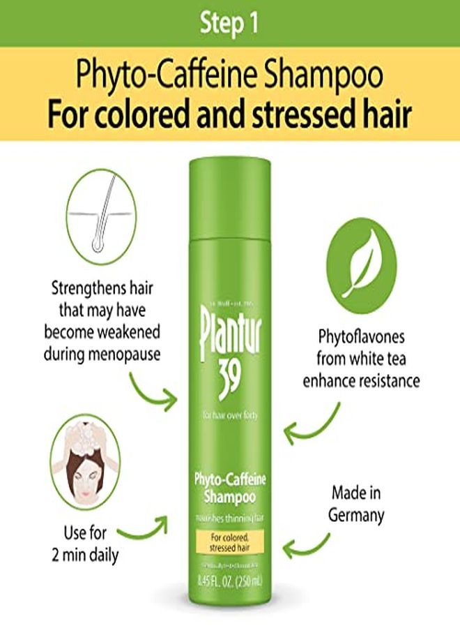 39 Stressed Hair 3Step System PhytoCaffeine Shampoo, Conditioner, Tonic For Colored, Stressed Hair