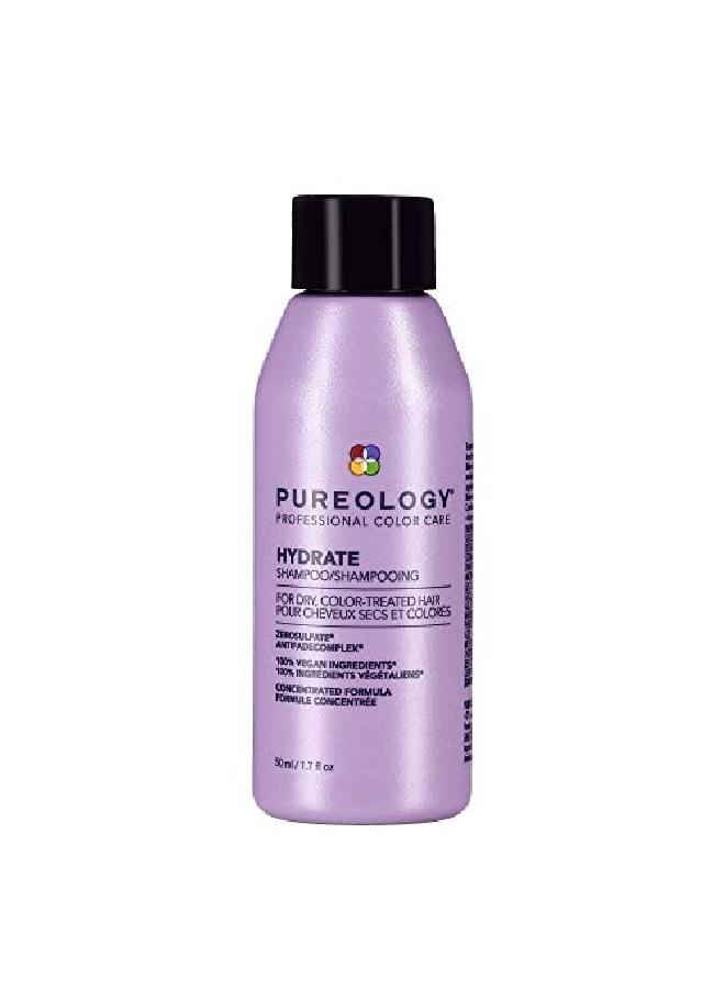 Hydrate Shampoo ; For Dry Colortreated Hair ; Hydrates & Strengthens Hair ; Sulfatefree ; Vegan ; Updated Packaging ; 1.7 Fl. Oz ;