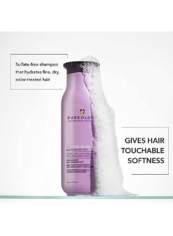 Hydrate Sheer Shampoo ; For Fine Dry Colortreated Hair ; Lightweight Hydrating Shampoo ; Siliconefree ; Vegan ; Updated Packaging ; 1.7 Fl. Oz. ;