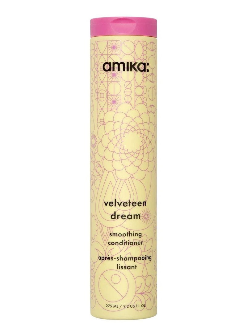 AMIKA Velveteen Dream Anti-Frizz Smoothing Conditioner 275ml – Moisturizing, Humidity-Resistant Conditioner for Soft, Sleek, and Frizz-Free Hair with Long-Lasting Smoothness and Shine
