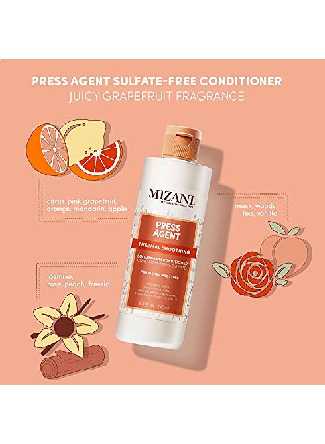 Press Agent Thermal Smoothing Sulfatefree Conditioner Pink Grapefruit Juicy Mandarin With A Floral Medley Of Jasmine Rose & Freesia Ending On Notes Of Musk & Wood. 8.5 Fl. Oz