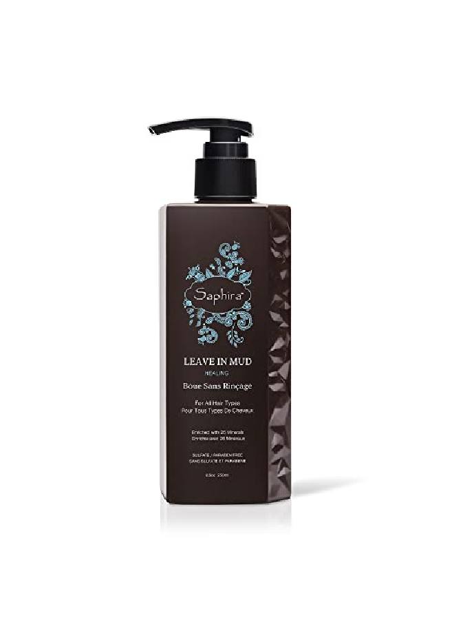 Hydrating Leave In Mud Styling And Healing Leavein Conditioner For Dry Damaged Hair Strengthening Hair Conditioner No Rinse Hair Repair Therapy 85 Fl Oz
