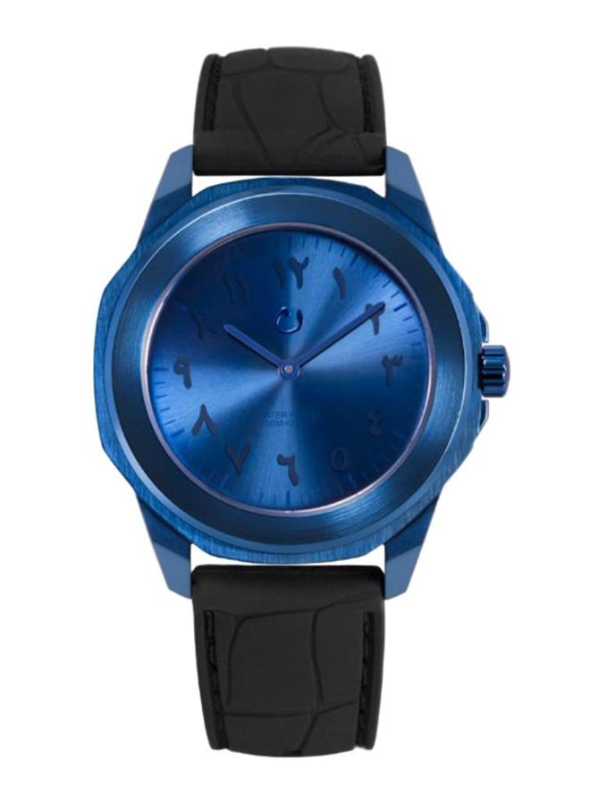 unisex Arabic Analog Wrist Watch QUADE NAVY BLUE ARABIC - 48 mm - Black