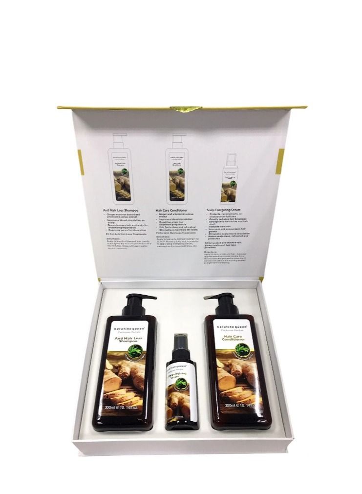 Keratine Queen Anti Hair Loss System Set  3pcs/set