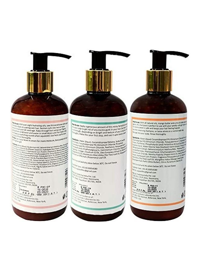 Moisturizing Shampoo And Cleansing Shampoo With Hydrating Deep Conditioner Multicolour 250ml